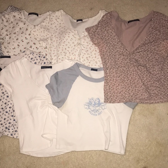 Depop Brandy Melville Green Vest Brandy Melville Shirts/zip Up